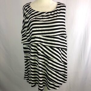 Torrid Size 3 Striped Flutter Front Layered Tank